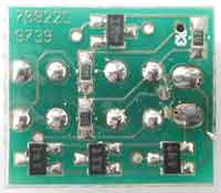 Rotation sensor circuit board, bottom view