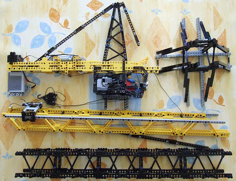 Tower crane hook travelling – Technic Brick Constructions